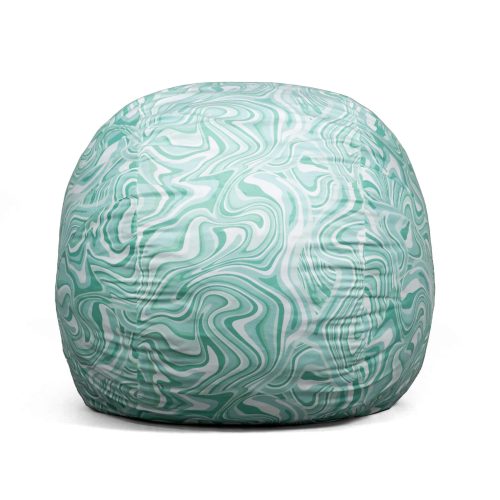 00102037 Big Joe Fuf Large Foam Bean Bag Chair Groovy Green Lenox Front