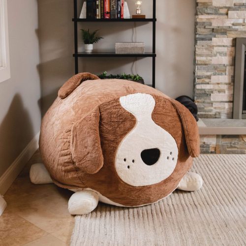 7650DOG2 Big Joe Wild Things Bean Bag Chair Kenny Canine Snuggle Puff Lifestyle 3